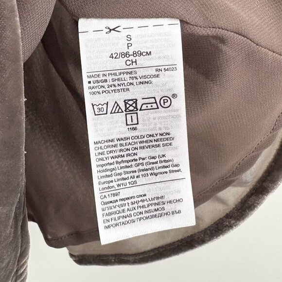 Banana Republic Womens Small Velvet Cowl Neck Cami Top Taupe  Spaghetti Strap - Picture 5 of 5